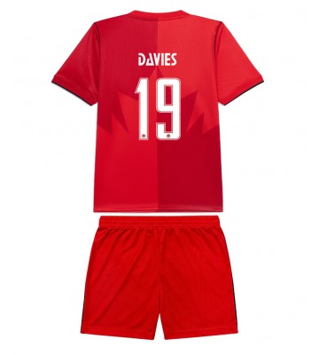 Kanada Alphonso Davies #19 Replika Hemmatröja Barn VM 2026 Kortärmad (+ Korta byxor)